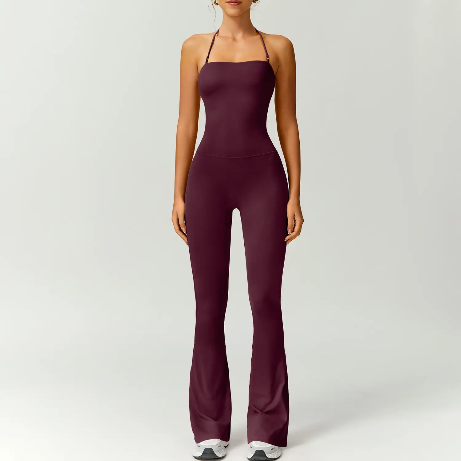 Women's Athleisure Halter Jumpsuit