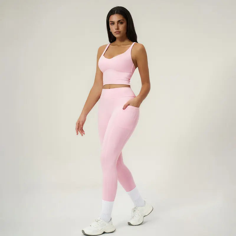 TIMEOFF Women's 2-Piece Tight Workout Sets