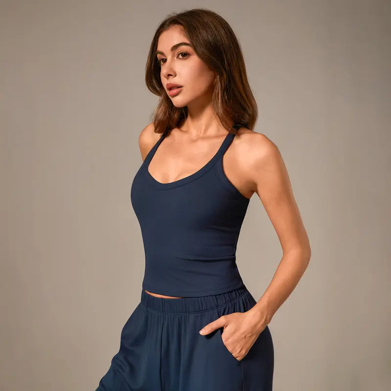 TimeOFF Women's Ribbed Two-Piece Set