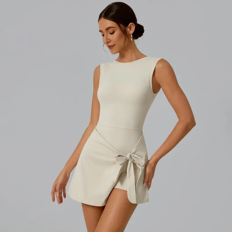 TIMEOFF Women's Off-Shoulder U-Back Workout Dress