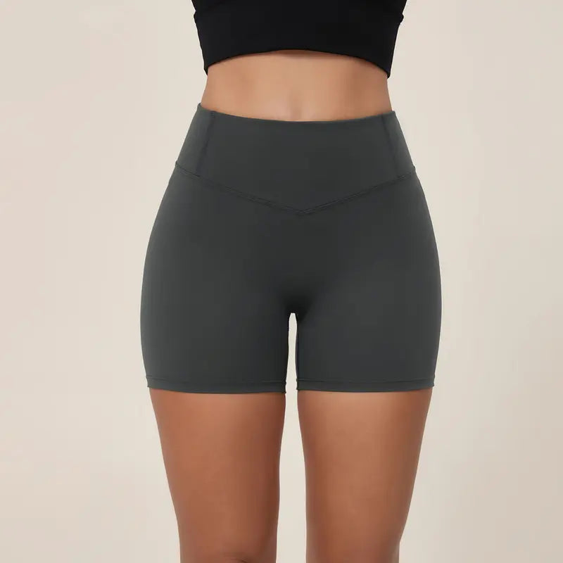 TIMEOFF V-Cut High Waist Biker Shorts
