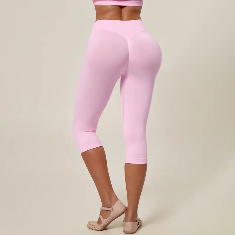 TIMEOFF Women's High Waist Capri Leggings