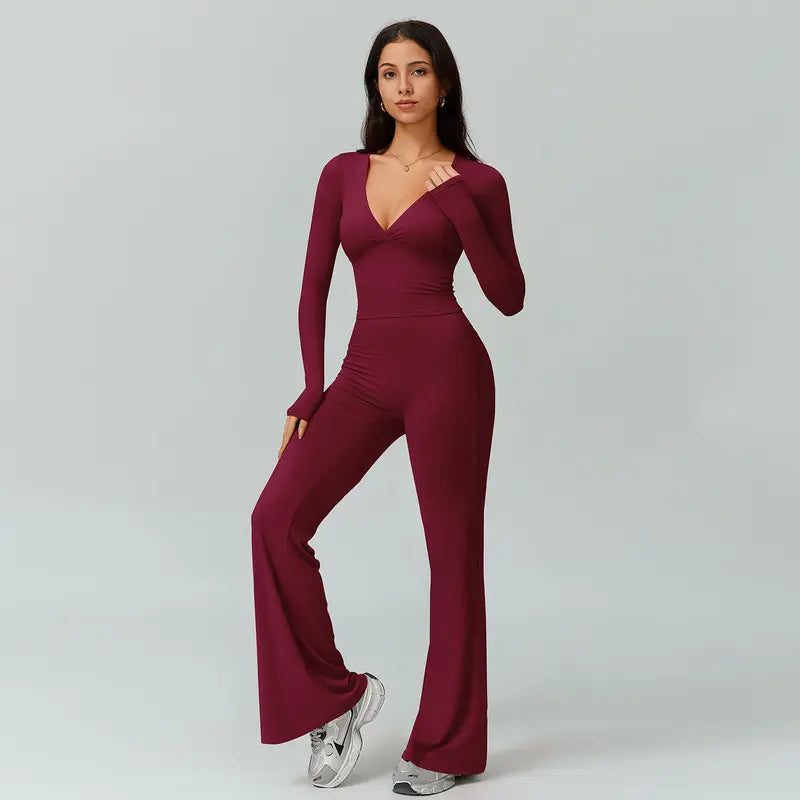 TIMEOFF Women's 2-Piece High Stretch Sporty Activewear Set