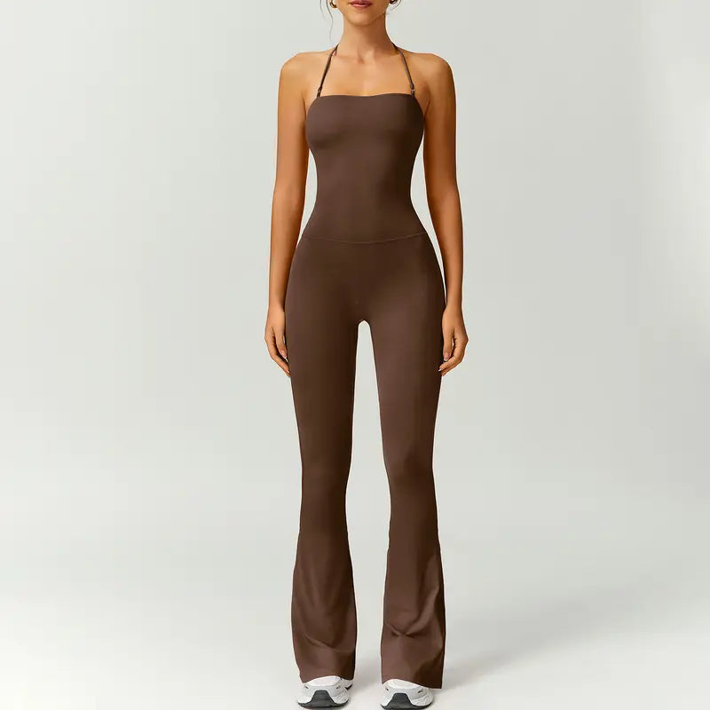 Women's Athleisure Halter Jumpsuit