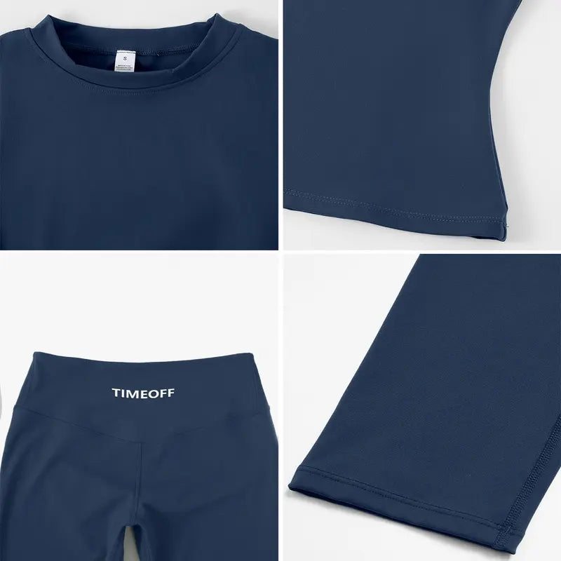 TIMEOFF Women's 2-Piece Yoga Activewear Set